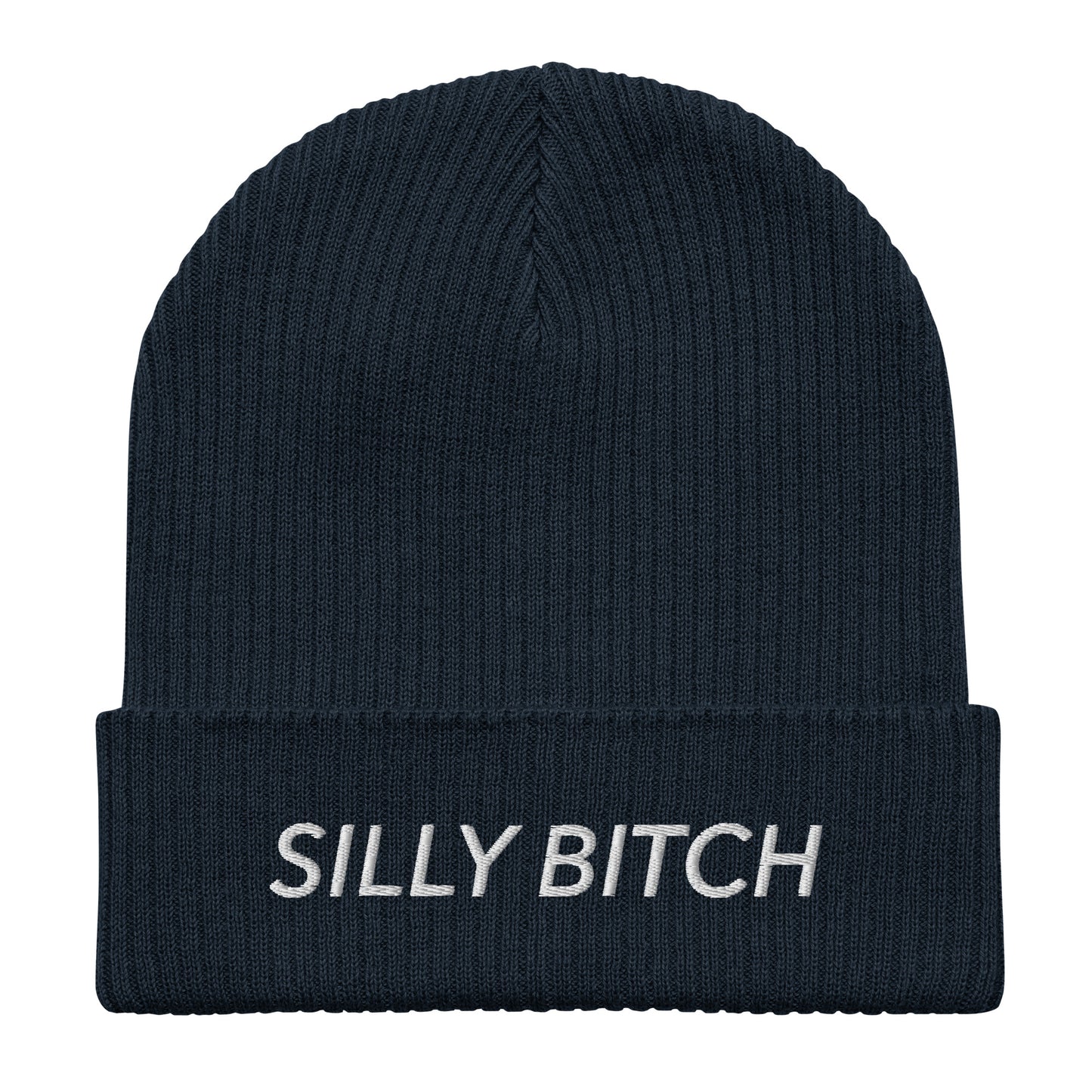 SILLY BITCH - Organic ribbed beanie